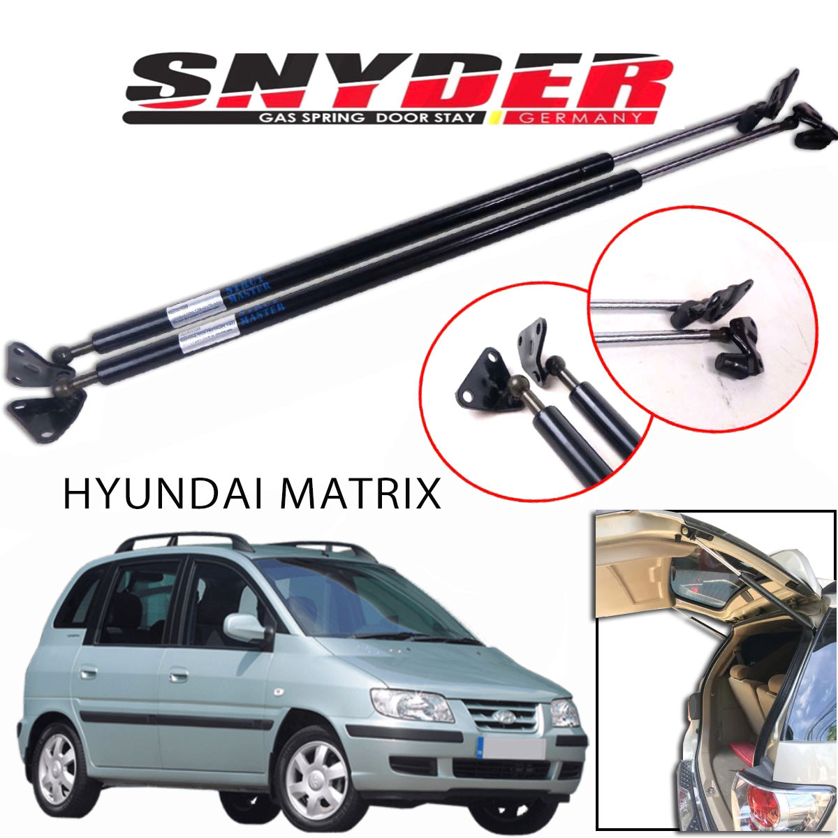 1Pc SGS-1011 RH/LH HYUNDAI MATRIX Gas Spring Door Stay Damper Struts Trunk Open - Snyder