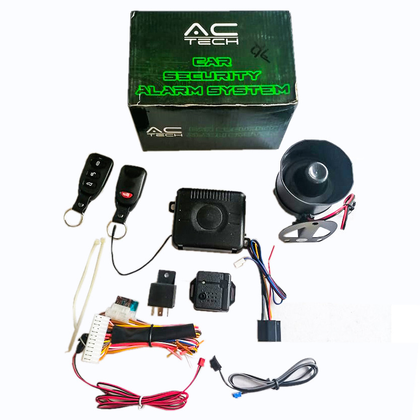 AC TECH SECURITY CAR ALARM SYSTEM UNIVERSAL KEYLESS ENTRY