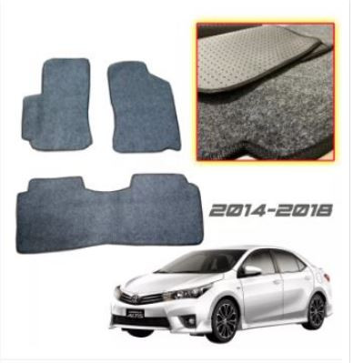 Toyota Corolla Altis 2014-2018 Customized Carpet Matting with Spike Car Mat Set 3pcs