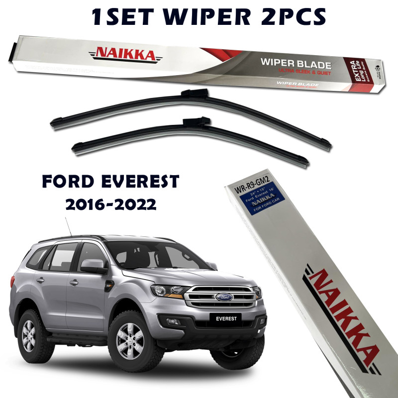 FORD EVEREST 2016-2022 NAIKKA WIBER BLADE BANANA TYPE ULTRA SLEEK & QUIET EXTRA LONG LIFE
