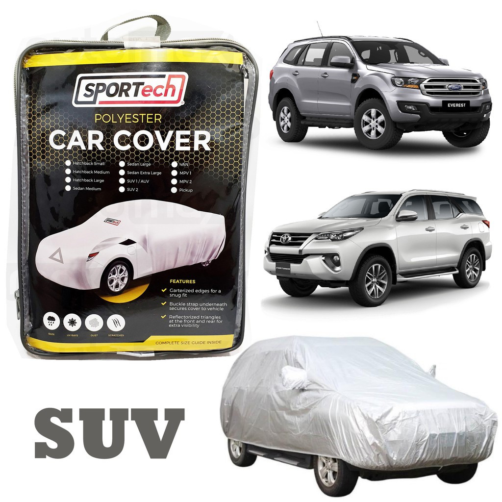 Sportech Car Cover for SUV Polyester waterproof and Dustproof fit Terra Fortuner Innova Everest