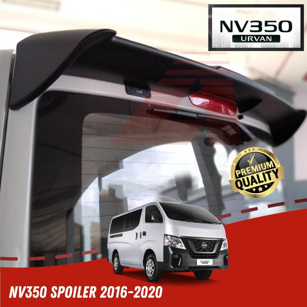 NV6026 Nissan Urvan NV350 2016-2022 Rear High Window Roof Spoiler (Matte Black) WY-029