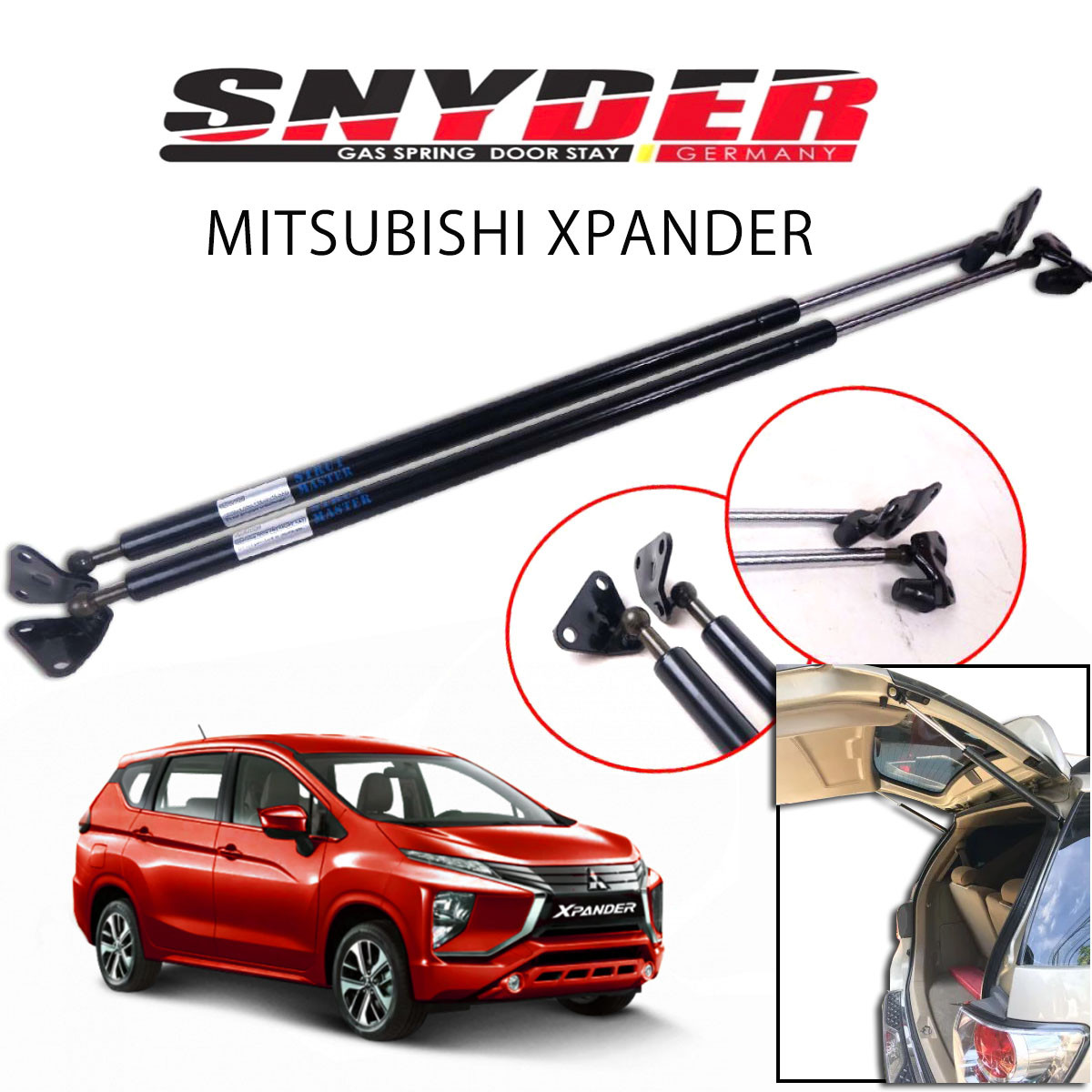 SGS-324 Left - MITSUBISHI XPANDER Gas Spring Door Stay Damper Struts Trunk Open - Snyder