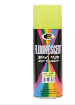 YELLOW NO. 1005 BOSNY Fluorescent Acrylic Spray Paint