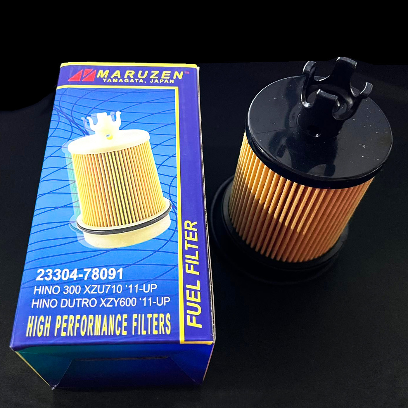 MARUZEN YAMAGATA JAPAN FUEL FILTER 23304-78091 for HINO 300 XZU710 and HINO DUTRO XZY600 (23304-78090) 2011UP