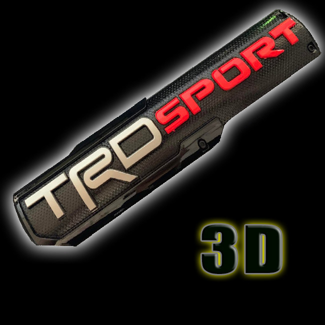 1PC 3D ABS TRD SPORT Car Emblem Front Fender Auto Door Logo Badge for Toyota SUV Pickup 4WD 4x4