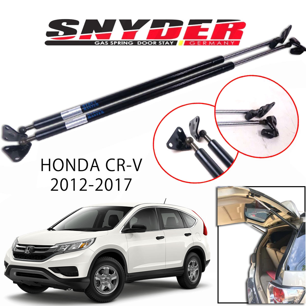 SGS-516 (Left) HONDA CRV 2012-2017 Gas Spring Door Stay Damper Struts Trunk Open - Snyder
