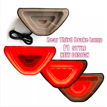Triangle Brake lamp Led Opposite Flash light On Brake Red F1 Type Brake Light Universal