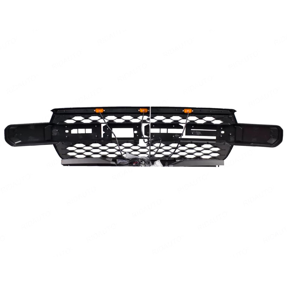 BLACK w/ LED white 2022-2023 FORD RANGER Next-Generation T9 MK4 PX4 High Varaiant XLT WILDTRAK SPORT Front Grills Grille