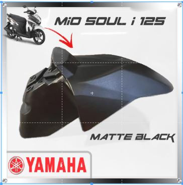 Front Fender Tapaludo YAMAHA MIO SOUL i125 - MATTE Black Color