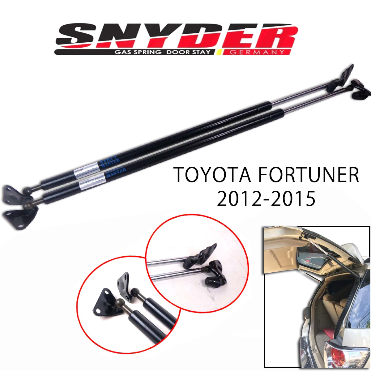 SGS-224 Left - TOYOTA FORTUNER 2012-2015 Gas Spring Door Stay Damper Struts Trunk Open - Snyder