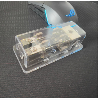 AGU-09 Gauge 4 & 8 Fuse Holder Distribution Block 2 Way 3in2 Box Grounding Heavy Duty Glass Type Fuse