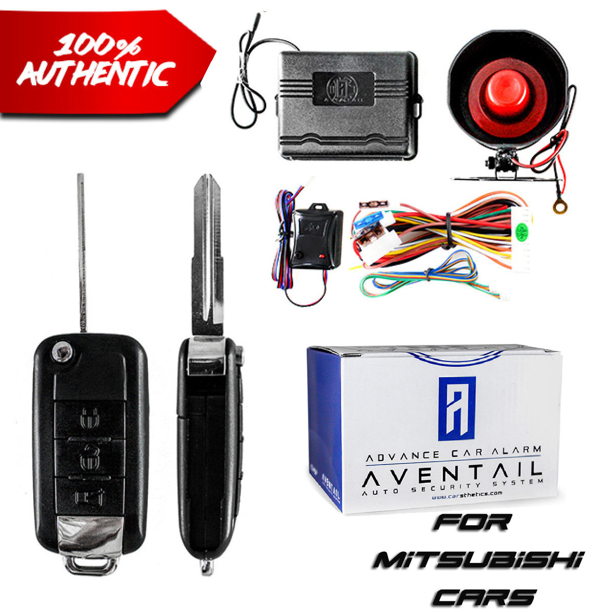 MITSUBISHI Aventail Flip Key Edition Car Alarm System Suitable for your Car