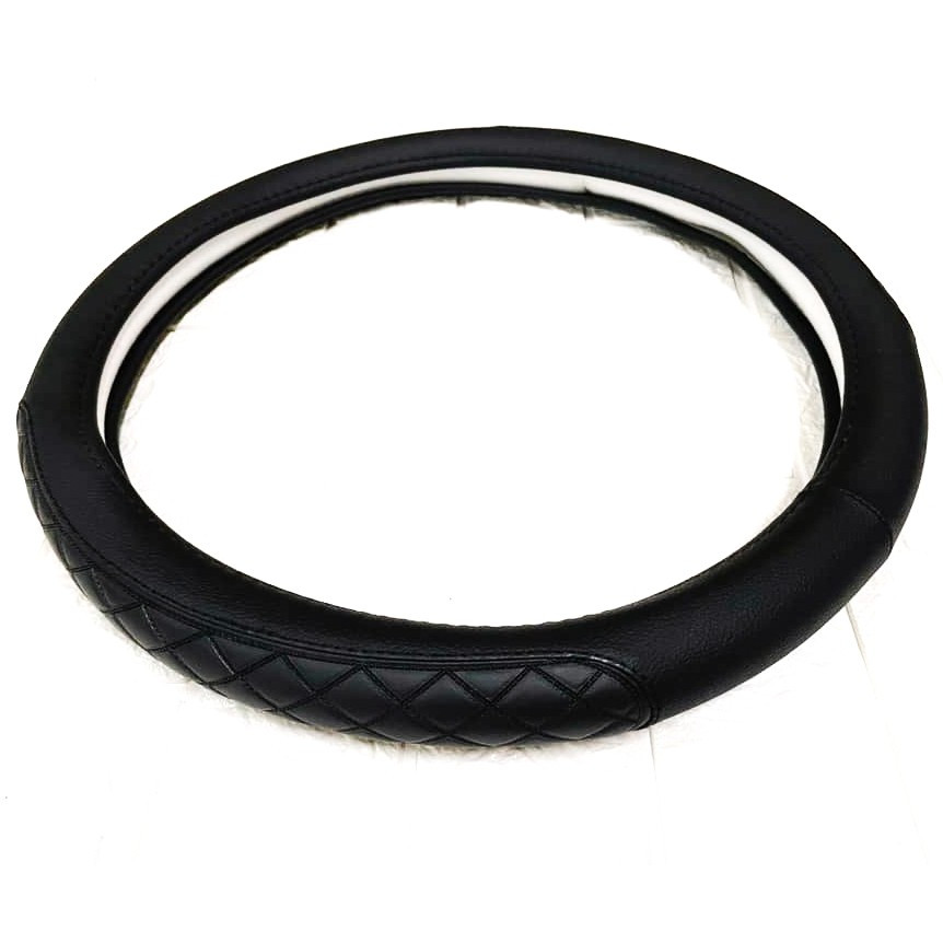 Car Cover Steering Wheel Covers Cars Dish Sets Universal Fit for 34cm to 38cm ALL BLACK