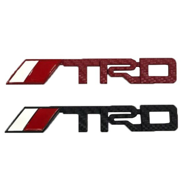 Toyota Car TRD 3D Carbon Emblem Metal Logo Universal