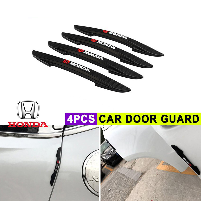 4PCS HONDA Door Guard Auto Car Door Edge Corner Protection Scratch Protector Carbon