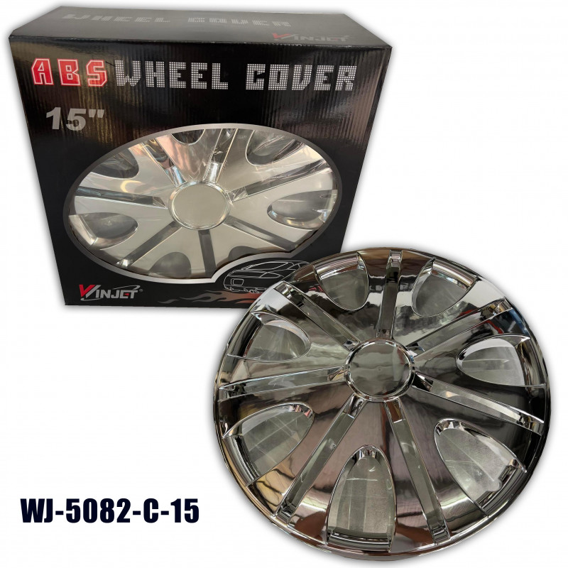 4Pcs WINJET 15" Chrome WJ-5082-C-15 Hub Caps Wheel Cover Car Wheel Rim Hub Cover Rim Cover
