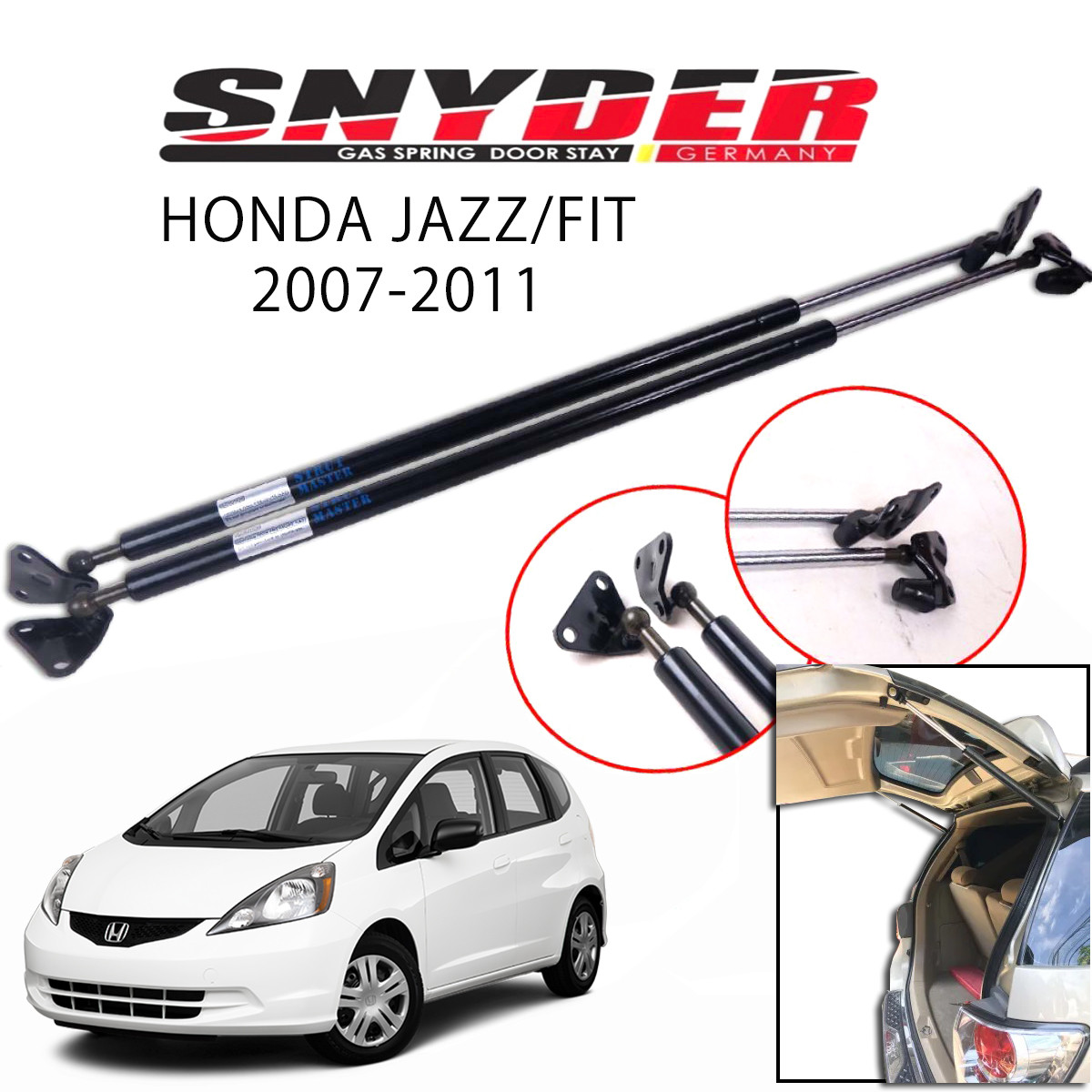 SGS-502 LH - HONDA JAZZ FIT 2007-2011 Gas Spring Door Stay Damper Struts Trunk Open - Snyder