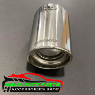 Aeromax 80MM Round Diameter 120mm Slant Muffler Tip Stainless Flat Type AM-TP3-80