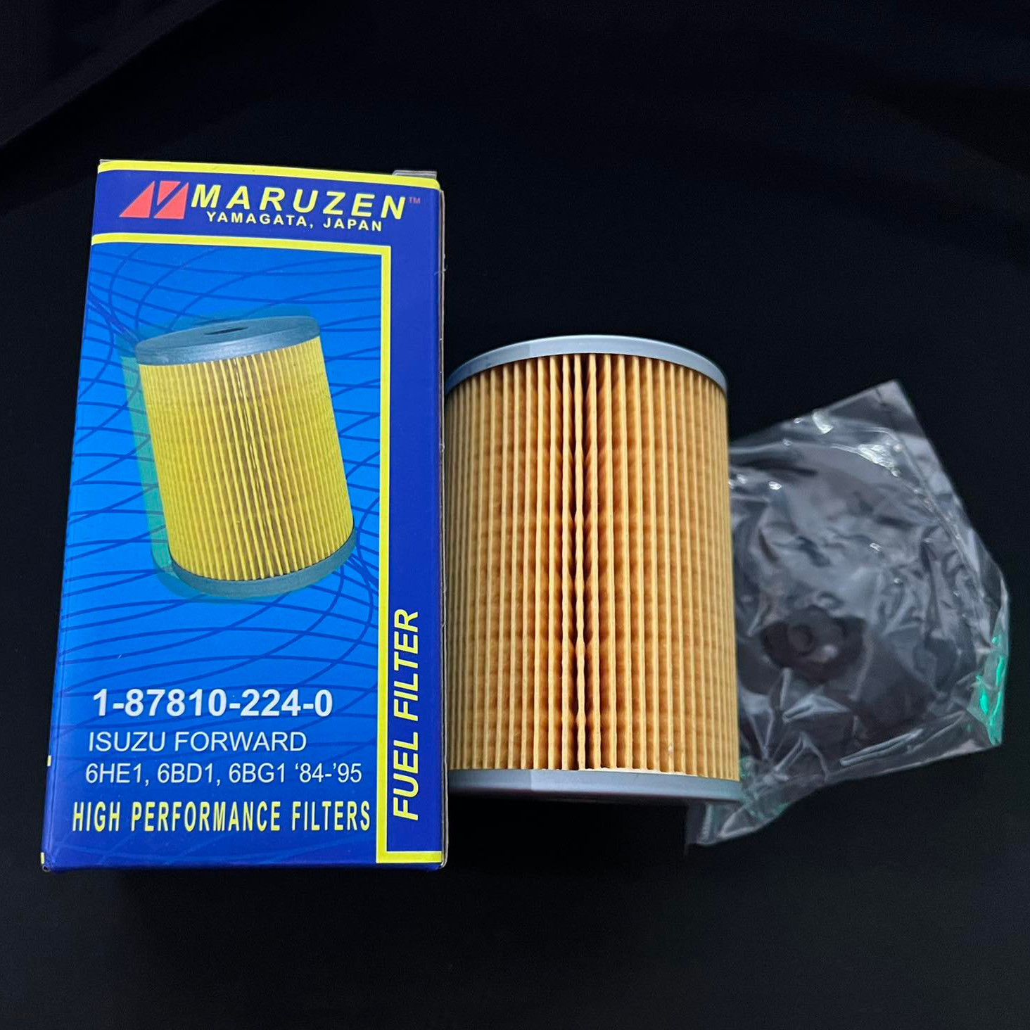 MARUZEN YAMAGATA JAPAN FUEL FILTER 1-87810-224-0 For Truck ISUZU FORWARD 6HE1, 6BD1, 1984-1995