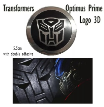 TRANSFORMER CAR Motorcycle Logo 3D Aluminum Sticker Decals