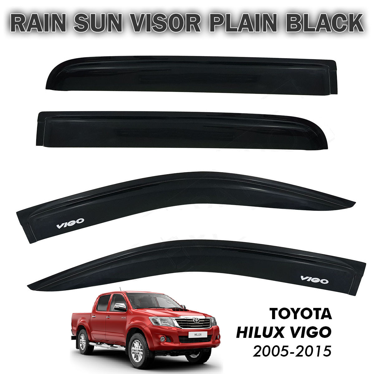 CDMYD-008A Toyota Hilux VIGO 2005-2015 Rain Sun Visor Wind Door