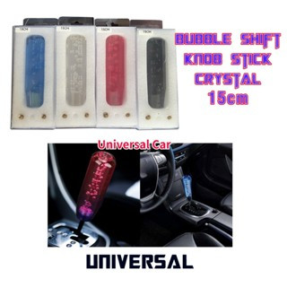 15cm Bubble Shift Knob Stick Crystal Throw Gear Shifter Universal