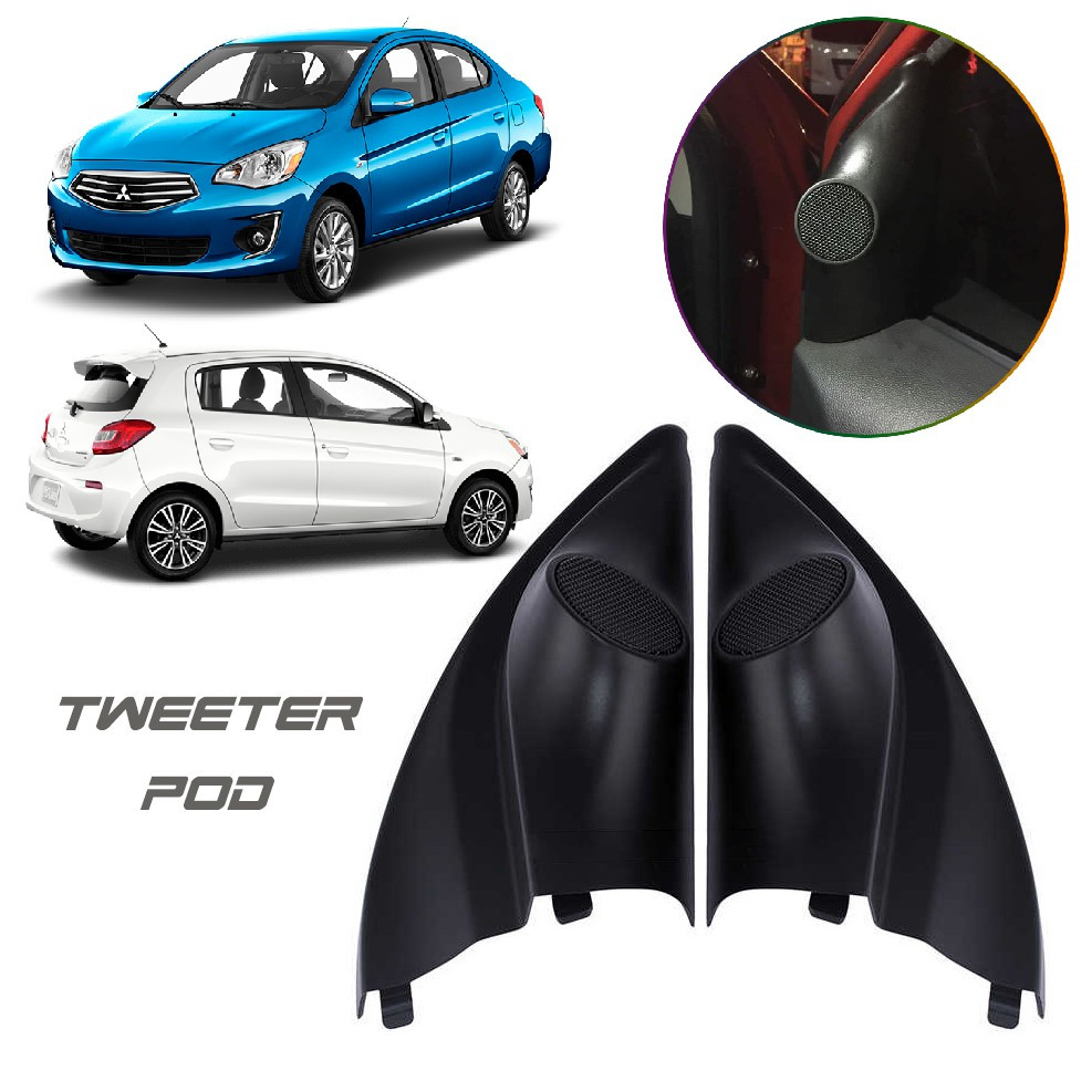 TR-45 Mitsubishi Mirage G4 and HB Refitting Tweeter Housing Holder Casing Car Box Audio Door Angle