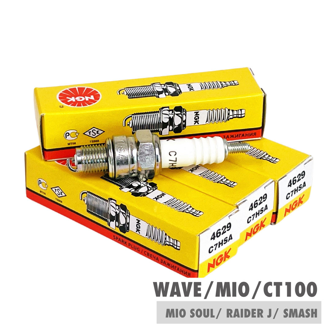 MOTORCYCLE SPARK PLUG NGK ORIGINAL 4629 C7HSA for Wave100 / Mio 125 / Shogun / Vega / Raider J 110