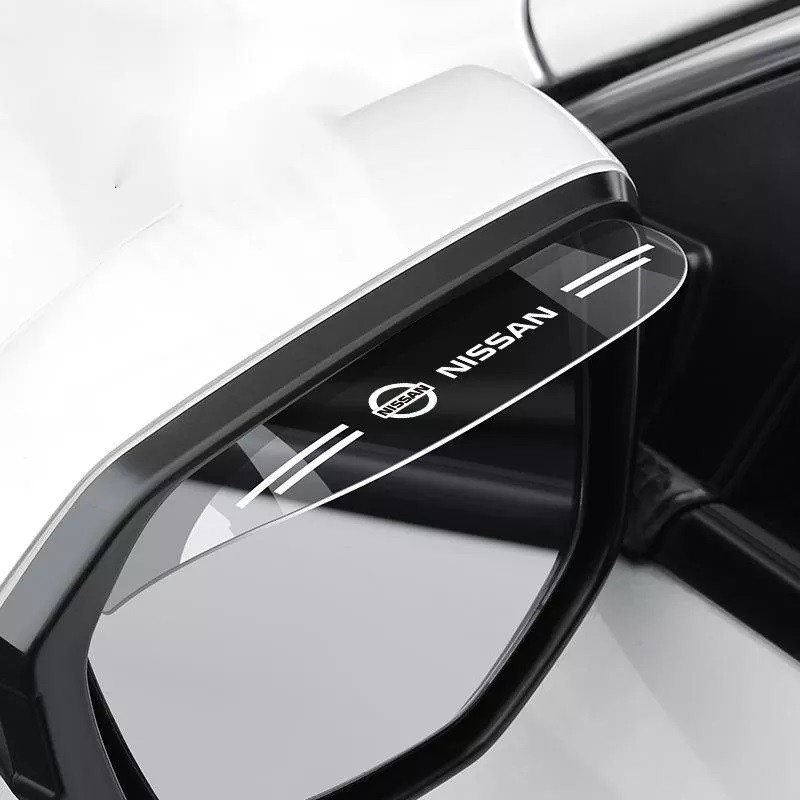 2PCS NISSAN Auto Mirror Rain Eyebrow Car Side Mirror Rain Baffle Universal Cars