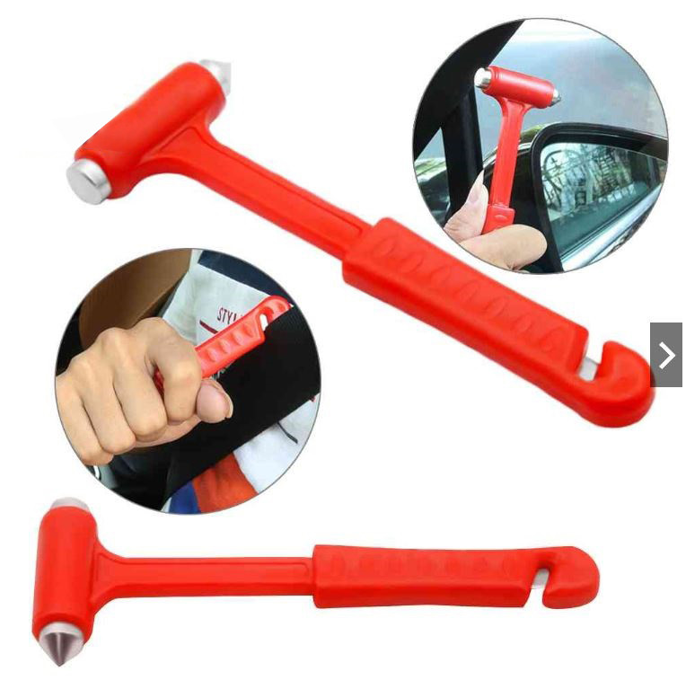 2in1 Mini Car Safety Hammer Life Saving Escape Emergency Hammer Seat Belt Window Glass Breaker
