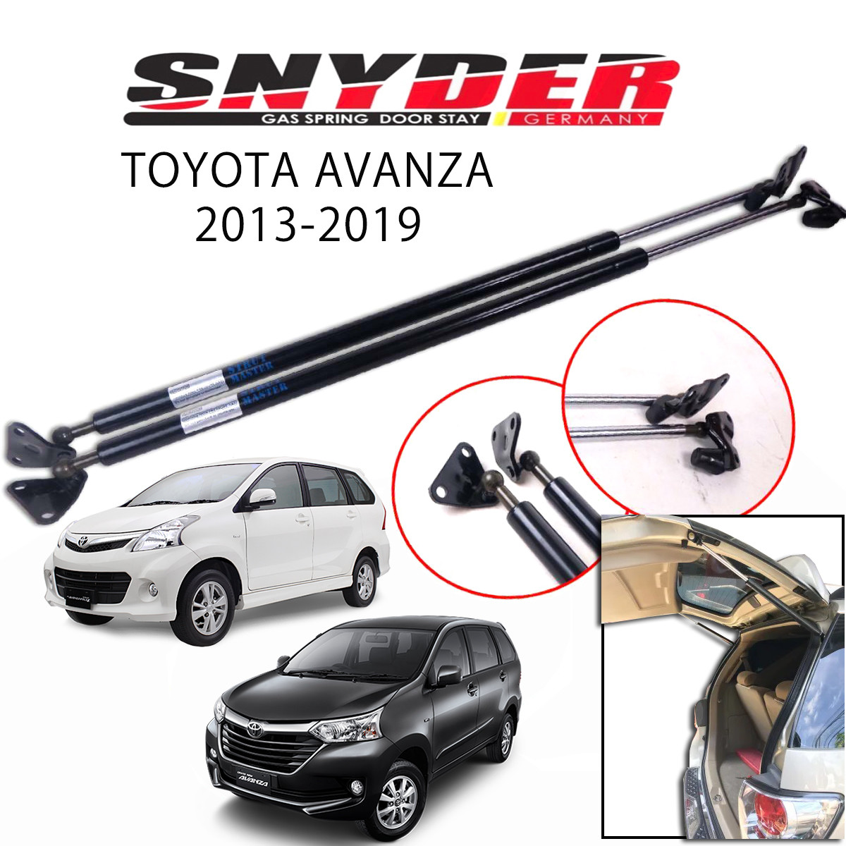 SGS-230 Left - TOYOTA AVANZA 2013-2019 Gas Spring Door Stay Damper Struts Trunk Open - Snyder