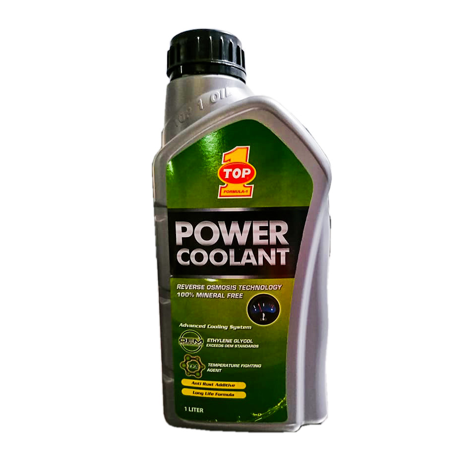 TOP1 Power Coolant GREEN (Advance Cooling System) 1 Liter Recommended for Nissan