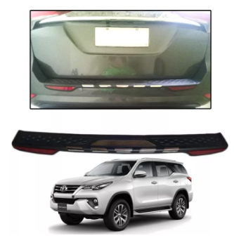 TOYOTA Fortuner 2016-2020 Rear Stepsill Trim & reflector Rear Bumper Guard Step Sill