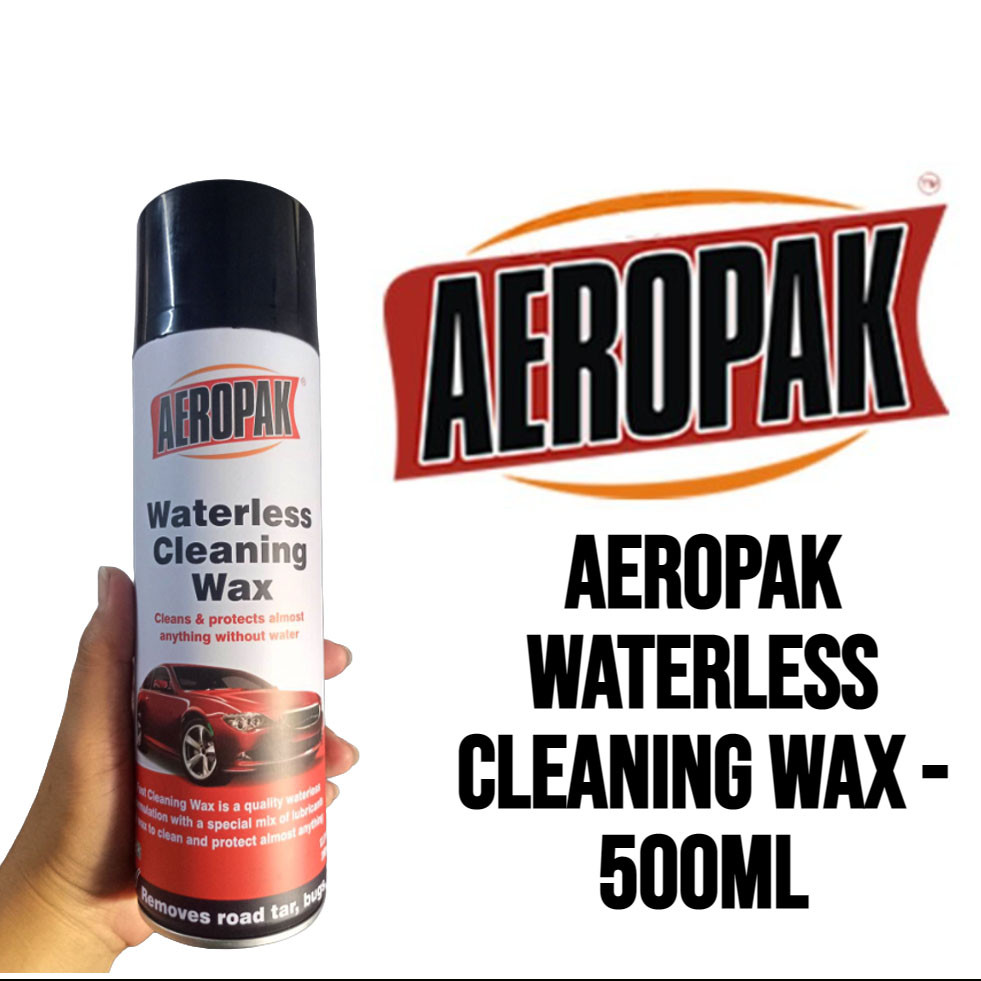 Aeropak Waterless Cleaning Wax 500ML Remove Road Tar Bugs Grease