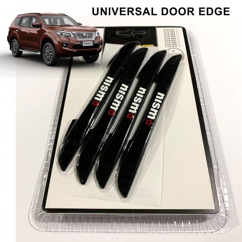 4PCS NISMO N Door Guard Auto Car Door Edge Corner Protection Scratch Protector Carbon