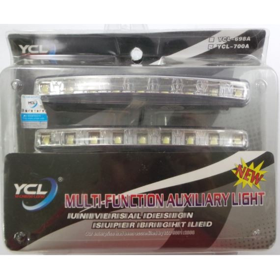 YCL-700A DRL 9LED X2 DAY LIGHT (WHITE) Car Universal