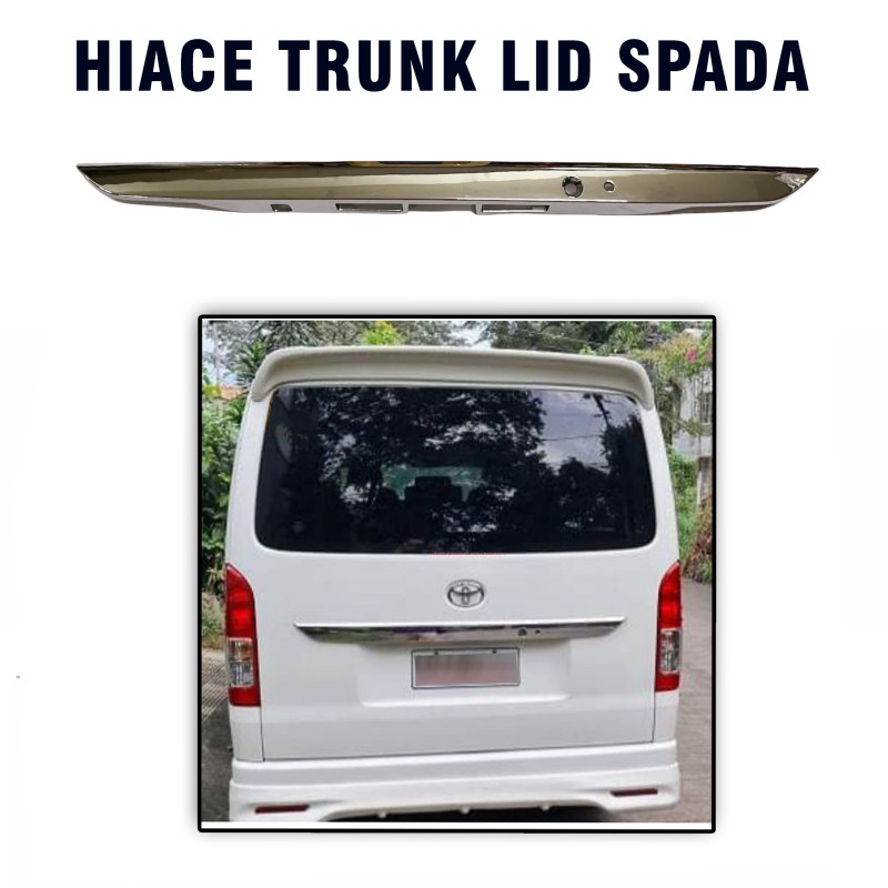 Toyota Hiace Commuter and GL Grandia 2008-2018 Trunk Lid Assembly (Spada) (Chrome Coated)