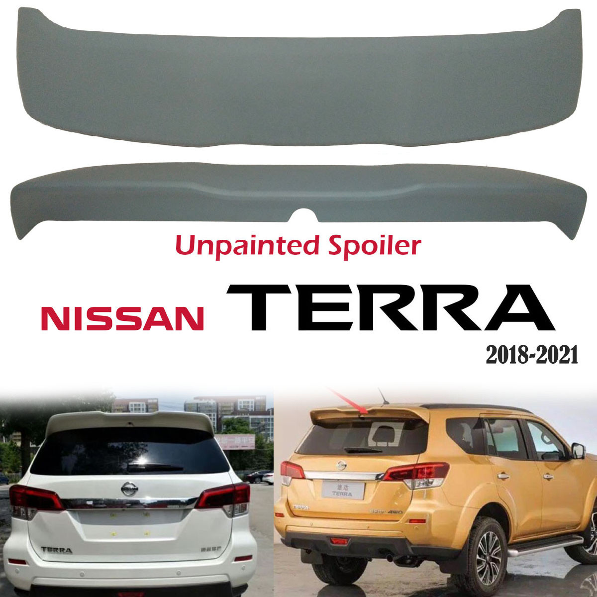 CLS-NS033 Nissan Terra 2018-2021 Unpainted Spoiler Wing