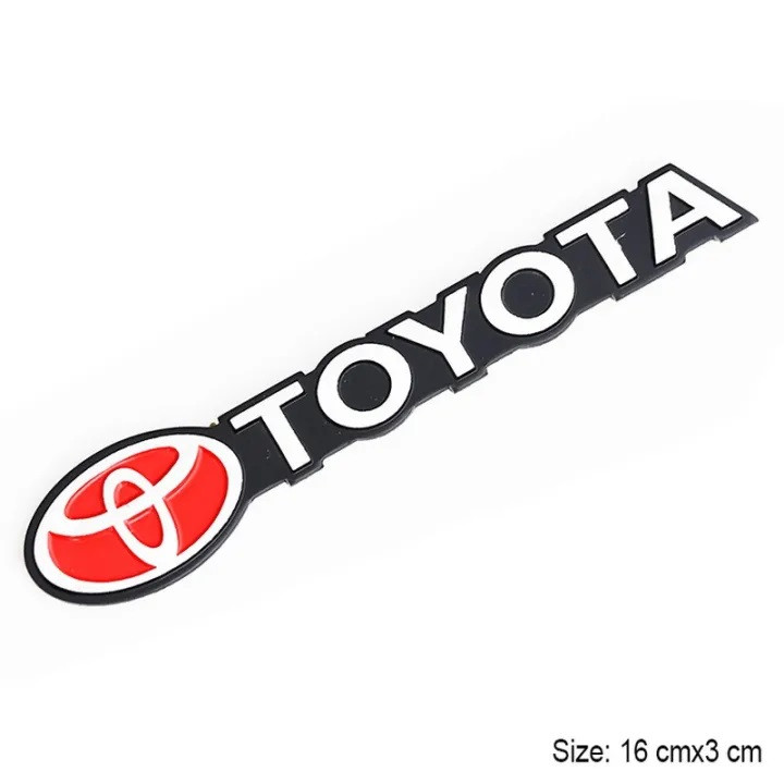 Car Toyota sticker Metal  3D Emblem Logo Badge Trunk Hood for Toyota Cars