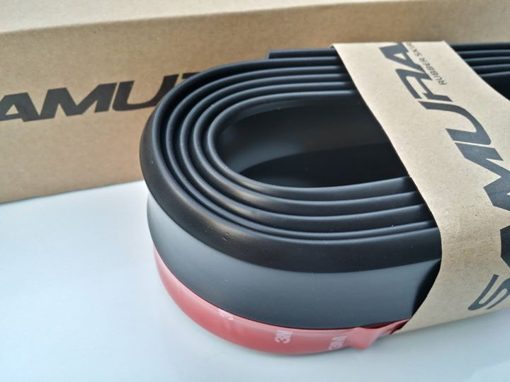 Car Lip Skirt Samurai Rubber universal 2.5 meters Black