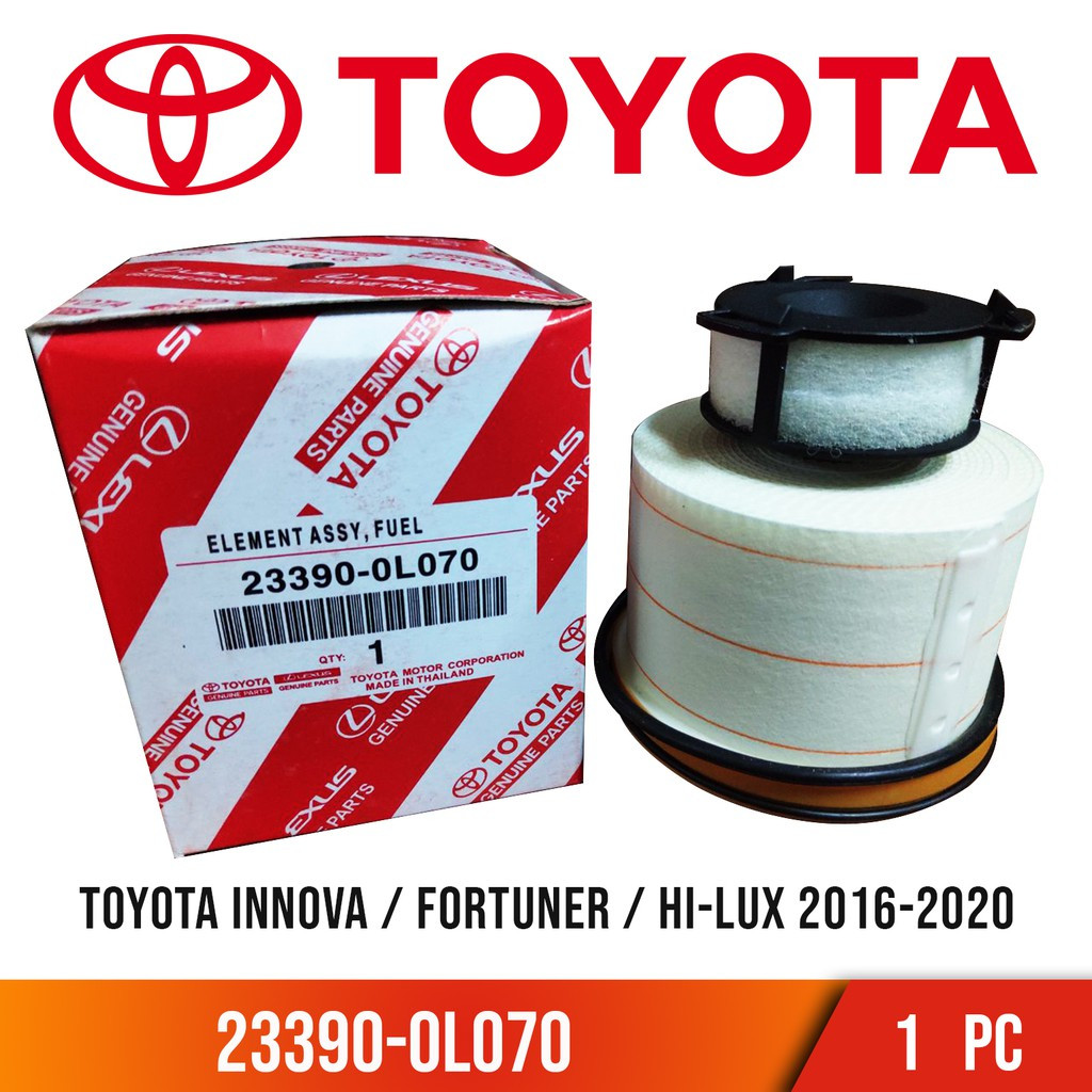 23390-0L070 TOYOTA Genuine Parts Fuel Filter for Toyota Fortuner 2016/ Innova 2016/ Toyota Hi-Lux REVO