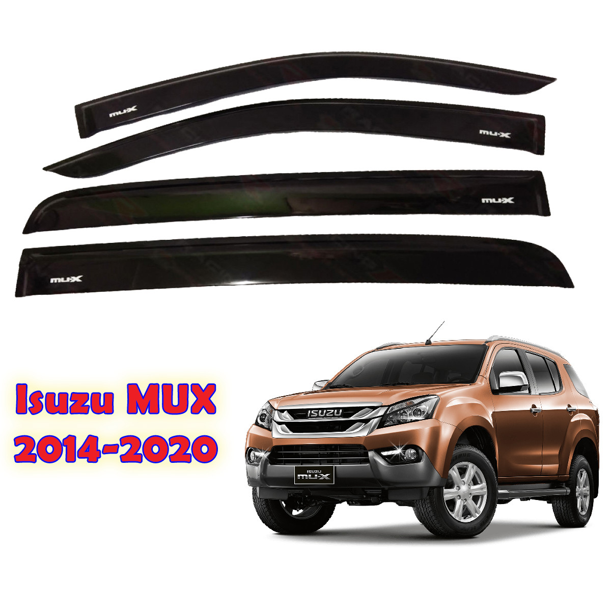Isuzu MUX 2014-2020 OEM Window Door Sun Visor OEM Black