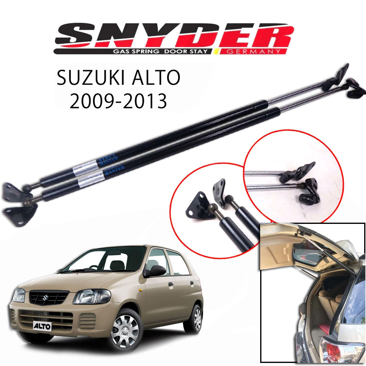 SGS-710 RH - Suzuki Alto 2009-2013 Gas Spring Door Stay Damper Struts Trunk Open - Snyder