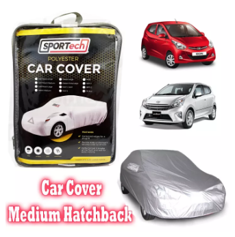 Sportech Car Cover Medium Hatchback Polyester waterproof and Dustproof Fit for Eon Wigo Swift Celerio Mirage HB