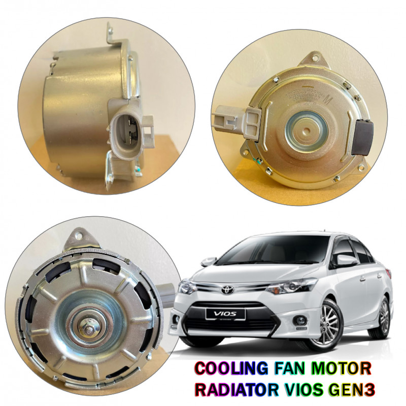 16363-0Y040 DENSO Fan Motor Toyota Vios Gen3 2014-2018 Fan Motor Radiator Condenser PRINTED MOTOR