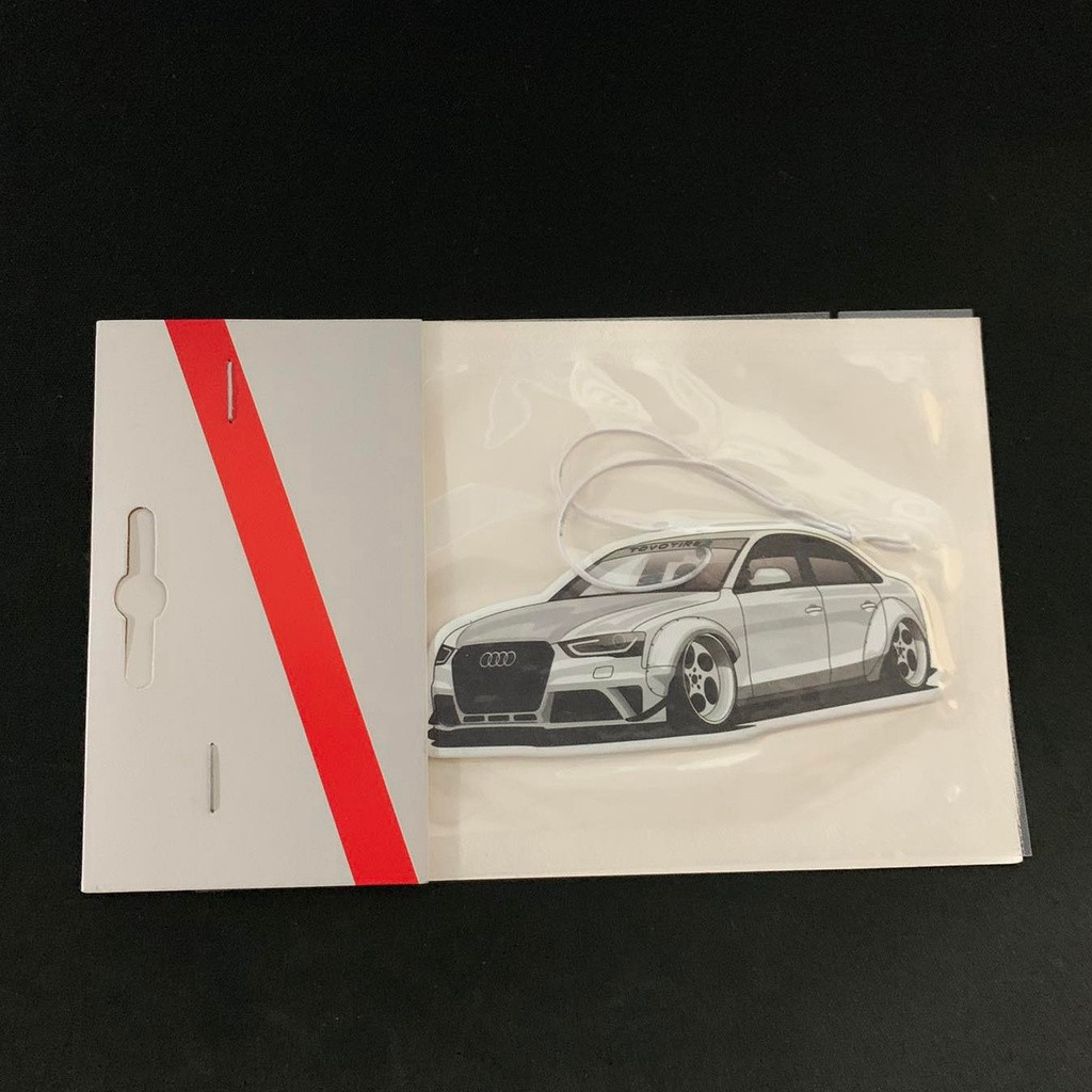 JDM Japan Audi A4L Badge Car Paper Air Freshener Auto Hanging Perfumed Fragrance (lancome)