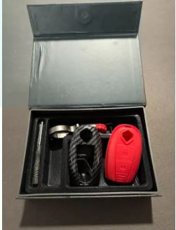 A Style Carbon Black for Suzuki Cars Keychain Carbon Car Key Case Cover Key Chain Holder