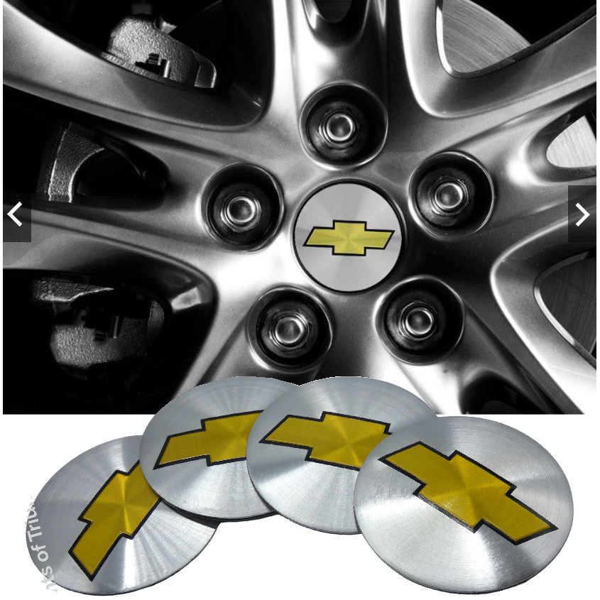 4PCS 56mm CHEVROLET Car Center Cap Emblem Wheel sticker Hub Caps Mags Logo 3D Silver