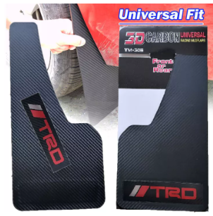 TRD 3D Universal Racing Carbon Mud Flaps Mudguard (2 pcs)